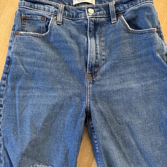 ABERCROMBIE & FITCH ANKLE STRAIGHT ULTRA HI RISE DISTRESS SZ 8/29 STRETCH - Picture 2 of 7